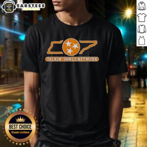 Hot Tennessee Talkin' Vawls Network T-Shirt featuring vibrant colors and bold design for passionate Vols fans.