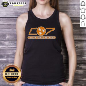Stylish Hot Tennessee Talkin' Vawls Network tank top featuring vibrant colors and bold graphic design, perfect for fans.