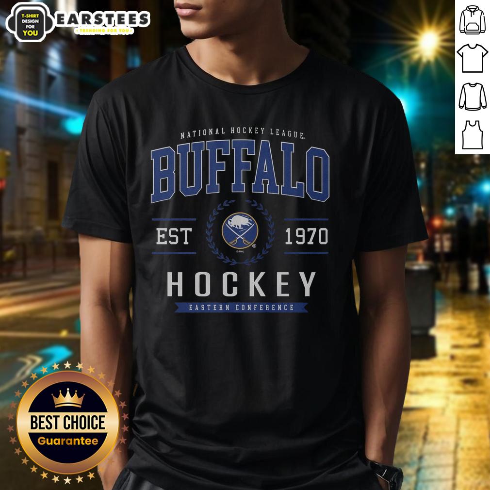 Nice Buffalo Sabres Hockey Legacy Crest T-Shirt featuring the team's logo, perfect for fans and casual wear.