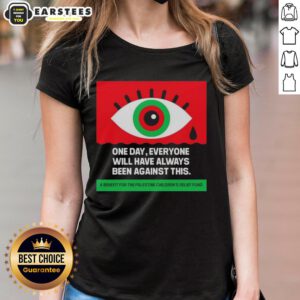 Women's tee featuring 'Nice One Day Everyone Will Have Always Been Against Crying' design, perfect for expressing emotions.