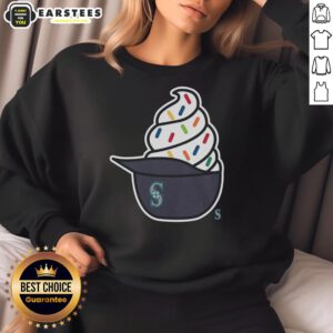 Cozy Seattle Mariners ice cream sweatshirt in vibrant colors, perfect for fans to showcase team spirit while staying warm.
