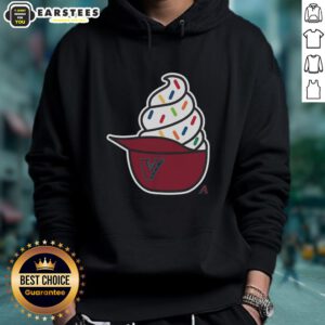 Official Arizona Diamondbacks ice cream hoodie featuring team colors and logo, perfect for fans and cozy wear.