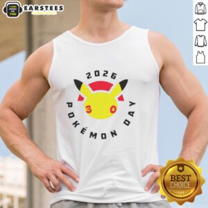 Alt Text: Premium Happy Pokemon Day 30th 2026 tank top featuring vibrant designs, perfect for Pokemon fans celebrating the anniversary.