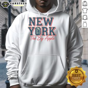 Vintage retro hoodie featuring 'Pretty New York The Big Apple' design, perfect for NYC lovers and fashion enthusiasts.
