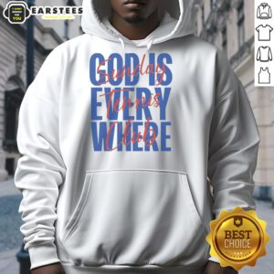 Alt Text: Pretty Sunday Tennis Club hoodie featuring 'God Is Everywhere' design, perfect for tennis lovers and casual wear.