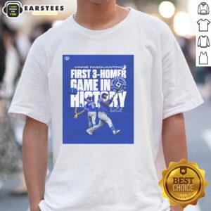 Vinnie Pasquantino 2026 World Baseball Classic T-Shirt celebrating his historic first 3 home run game.