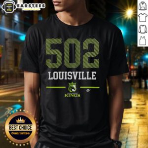 Awesome 502 Louisville Kings Area Code T-Shirt featuring bold graphics and a comfortable fit for city pride.