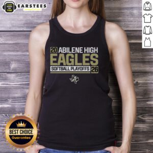 Awesome Abilene High Softball Eagles Playoffs 2026 tank top featuring team colors and logo, perfect for fans.