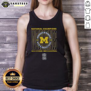 Awesome Michigan Wolverines 2026 NCAA Men's Basketball National Champions tank top in navy blue with bold logo.