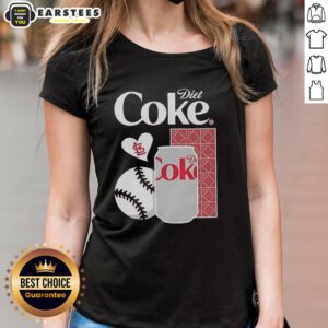 Womens Good Cardinals Diet Coke Night tee featuring vibrant team colors and logo, perfect for game day style.