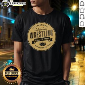 Good International Professional Wrestling Hall Of Fame Established 2019 T-Shirt featuring bold logo and vibrant design.