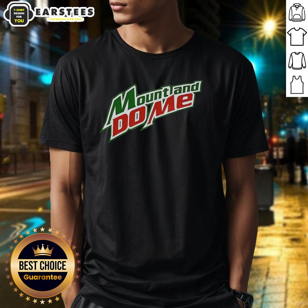 Good Mount And Do Me Logo Parody T-Shirt featuring a humorous design, perfect for casual wear and fans of clever graphics.