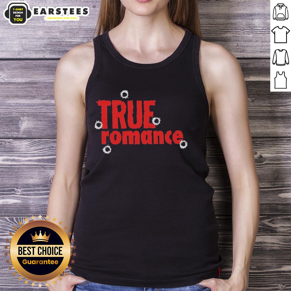 Good True Romance Tank Top in soft cotton, featuring a stylish graphic print, perfect for casual summer outfits.