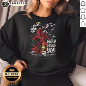 Hot Gary Loves You Faith The Unholy Trinity Sweatshirt featuring bold graphics and a trendy design for casual wear.