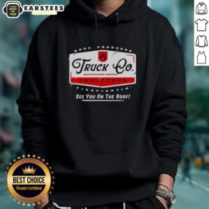 Hot Truck Chauffeur Hard Changers Firefighting hoodie design featuring bold graphics and vibrant colors.
