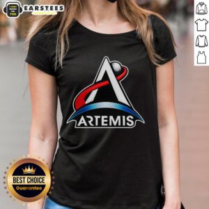 Nice Artemis Program Space Logo Ladies Tee featuring a stylish design for space enthusiasts and NASA fans.