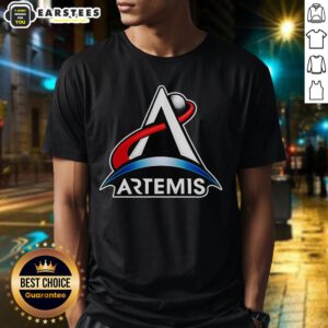 Nice Artemis Program Space Logo T-Shirt featuring a vibrant design celebrating NASA's Artemis missions.