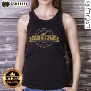 Nice Firefly Transportation Service tank top featuring 'Like a Leaf on the Wind' design, perfect for casual wear.