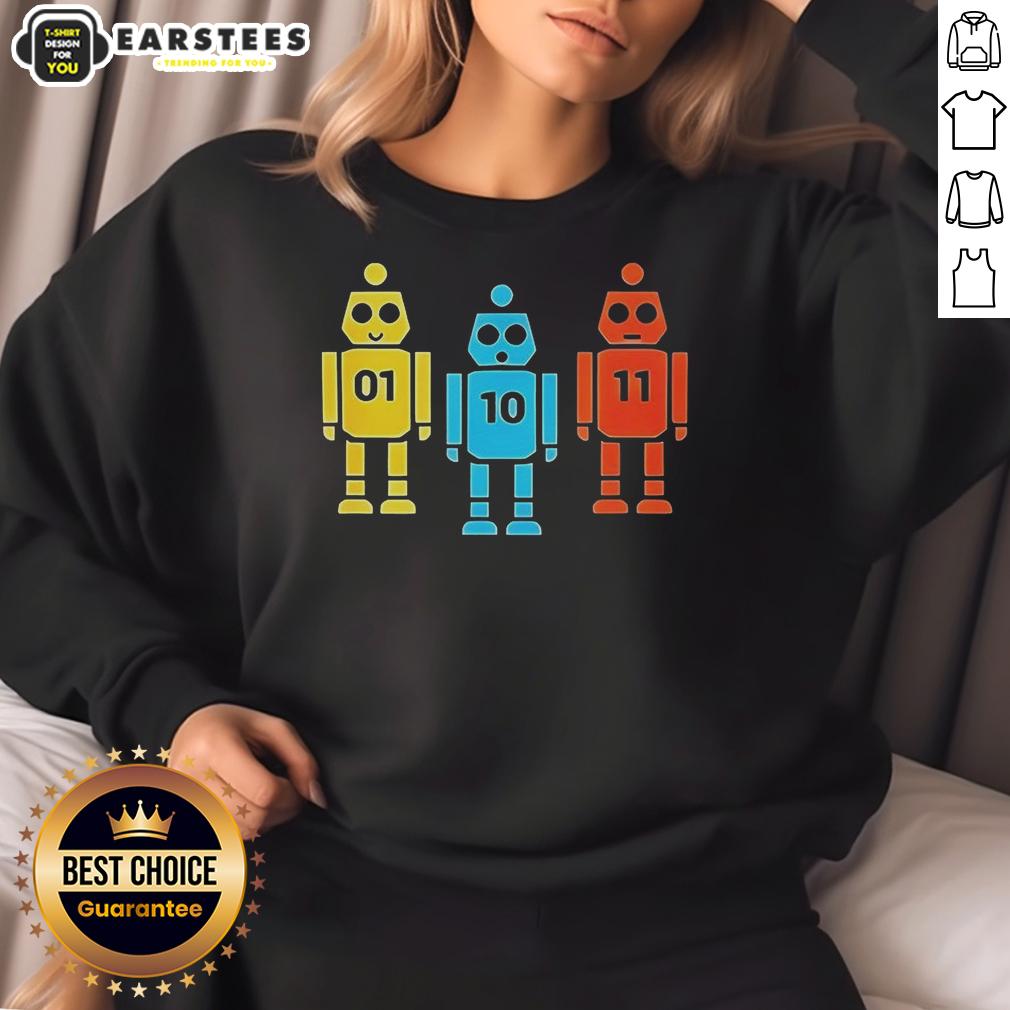 Official Christian Hubicki robot sweatshirt featuring a unique design, perfect for tech enthusiasts and fans.