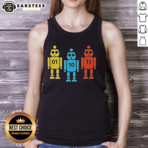 Official Christian Hubicki Robot Tank Top featuring a unique design and vibrant colors, perfect for tech enthusiasts.