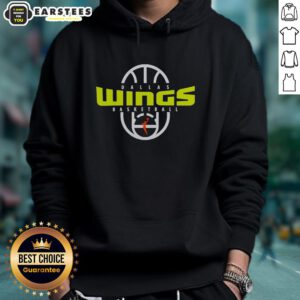 Official Dallas Wings Basketball 2026 on-court authentic practice logo hoodie in vibrant team colors.