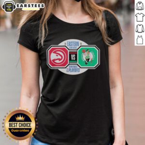 Awesome Atlanta Hawks vs Boston Celtics 2026 NBA Playoffs Eastern Conference Semifinals ladies tee showcasing team pride.