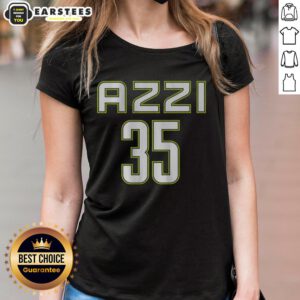 Awesome Azzi Fudd Dal 35 Ladies Tee featuring a stylish design and comfortable fit, perfect for sports fans and casual wear.