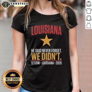 Awesome Julia Letlow, Trump-endorsed winner of the Louisiana Senate primary 2026, wearing a stylish ladies tee.