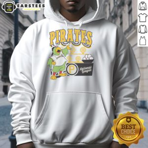 Alt Text: Awesome Mitchell & Ness cream Pittsburgh Pirates step back up hoodie, perfect for fans and stylish comfort.