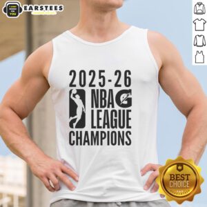 2025-2026 NBA G League Champions tank top featuring vibrant design and team logos, perfect for fans.