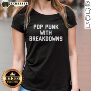 Awesome Pop Punk With Breakdowns Ladies Tee featuring vibrant graphics and a comfortable fit for music lovers.