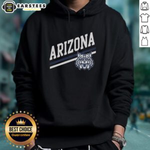 Good Arizona Sideline Hoodie in navy blue, featuring the Arizona logo and stylish design perfect for fans.