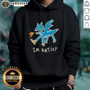 Alt Text: Good Im Artist Dragon Hoodie featuring a vibrant dragon graphic, perfect for art lovers and cozy fashion enthusiasts.