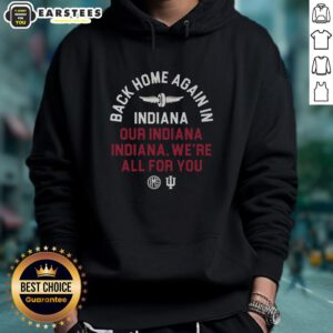 Alt Text: Good Indiana Fight Song hoodie featuring Indianapolis Motor Speedway design, perfect for fans and racing enthusiasts.