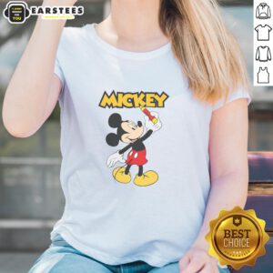Good Mickey 26 Ladies Tee featuring a stylish design of Mickey Mouse in vibrant colors, perfect for Disney fans.