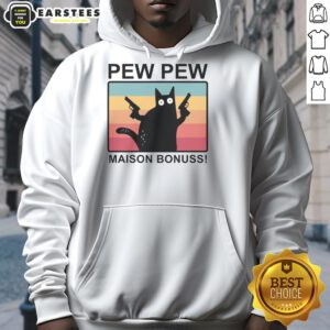 Good Pew Pew Maison Bonuss Hoodie in stylish design, perfect for casual wear and showcasing your love for gaming.