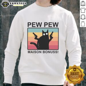 Good Pew Pew Maison Bonuss Sweatshirt in stylish design, perfect for casual wear and gaming enthusiasts.
