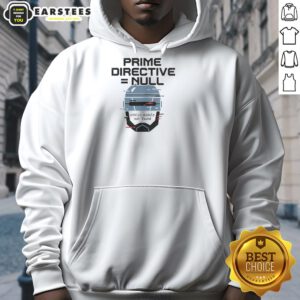 Good Prime Directive Null Hoodie in black, featuring a stylish design and comfortable fit for casual wear.