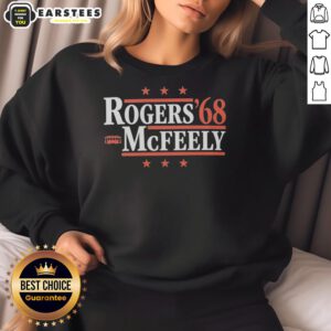 Hot Rogers 68 McFeely Trolley Stars Sweatshirt featuring a stylish design for fans of unique and cozy apparel.