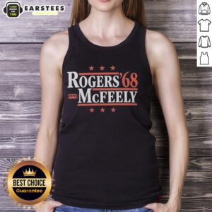 Hot Rogers 68 McFeely Trolley Stars tank top featuring a vibrant design perfect for fans of unique graphic apparel.