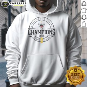Nice HC Fribourg Gotteron Schweizer Meister 2026 National League Champions hoodie in black with team logo displayed.