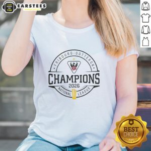 Nice Hc Fribourg Gotteron Schweizer Meister 2026 National League Champions Ladies Tee for hockey fans.