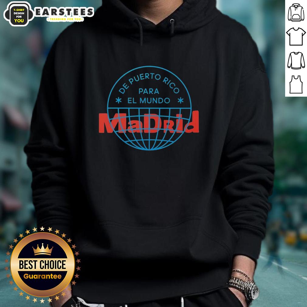 Alt Text: Official Bad Bunny DTMF Tour Merch Hoodie from Madrid 2026 featuring vibrant design and stylish fit.