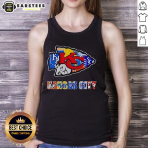 Original Kansas City Chiefs and Royals logo mashup tank top showcasing unique Kansas City sports team spirit.
