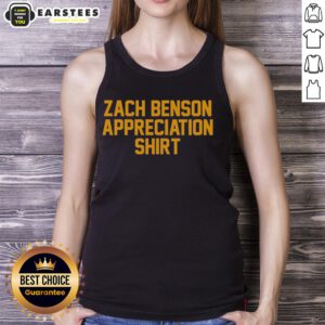 Premium Zach Benson Appreciation Buffalo Sabres tank top featuring vibrant team colors and stylish design for fans.