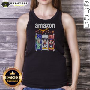 Amazon Mickey Mouse Statue Of Liberty Uncle Sam Patriotic tank top on tank top