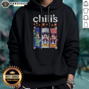 Chili'S Mickey Mouse Statue Of Liberty Patriot Independence Day hoodie on hoodie