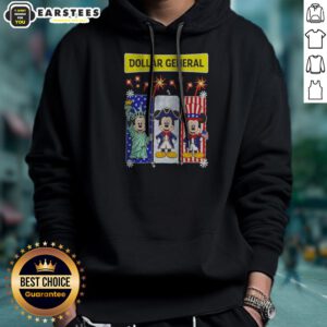 Dollar General Mickey Mouse Patriotic Characters hoodie on hoodie