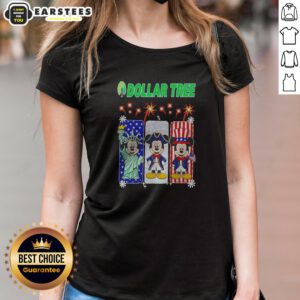 Dollar Tree Mickey Mouse Statue Of Liberty Patriot Uncle Sam USA ladies shirt on ladies shirt
