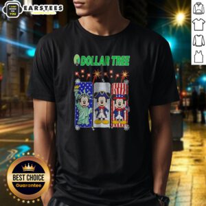 Dollar Tree Mickey Mouse Statue Of Liberty Patriot Uncle Sam USA shirt on shirt